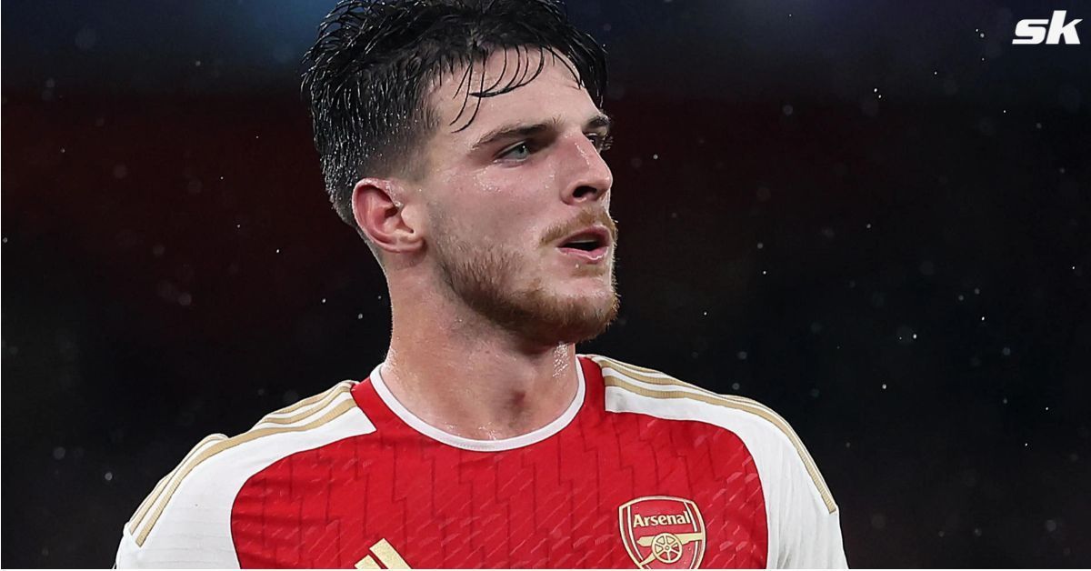 Arsenal midfielder Declan Rice 