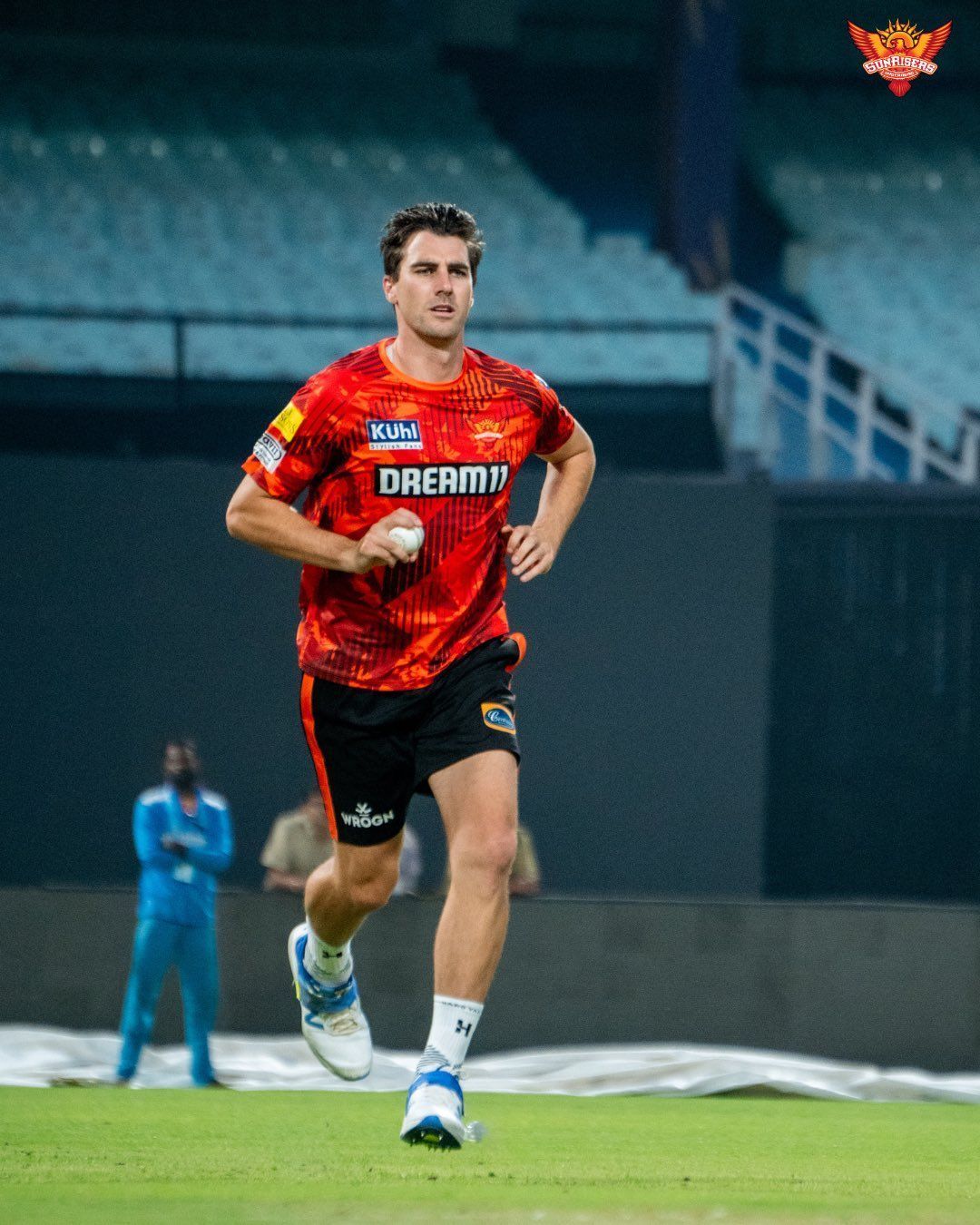 SRH captain Pat Cummins in training. [SRH]