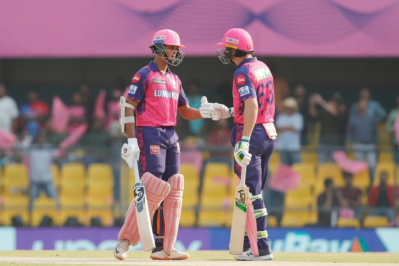 Yashasvi Jaiswal (left) and Jos Buttler will likely open for the Rajasthan Royals in IPL 2024. [P/C: iplt20.com]