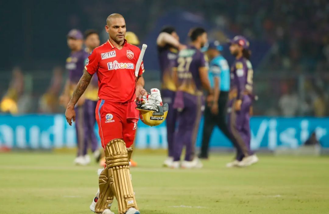 Shikhar Dhawan heads to the dugout - IPL 2023