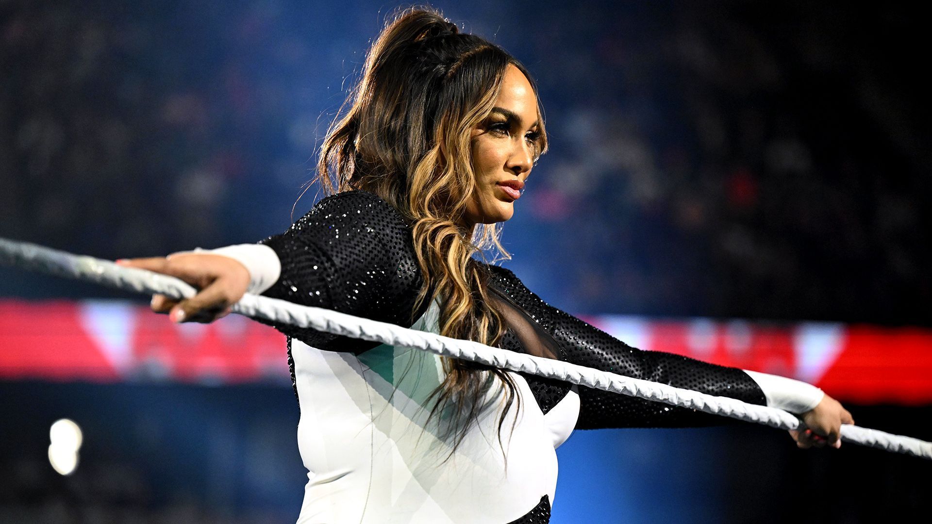 Nia Jax stands tall in the ring on WWE RAW