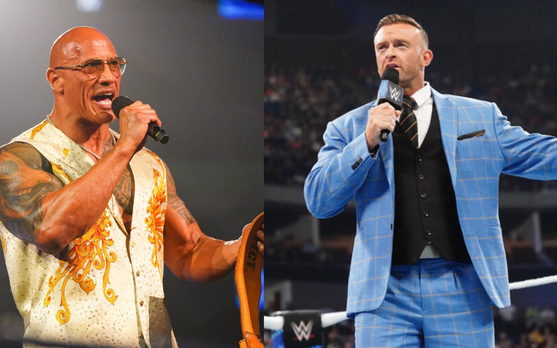 The Rock and Nick Aldis are yet to cross paths on-screen (Image source: WWE)