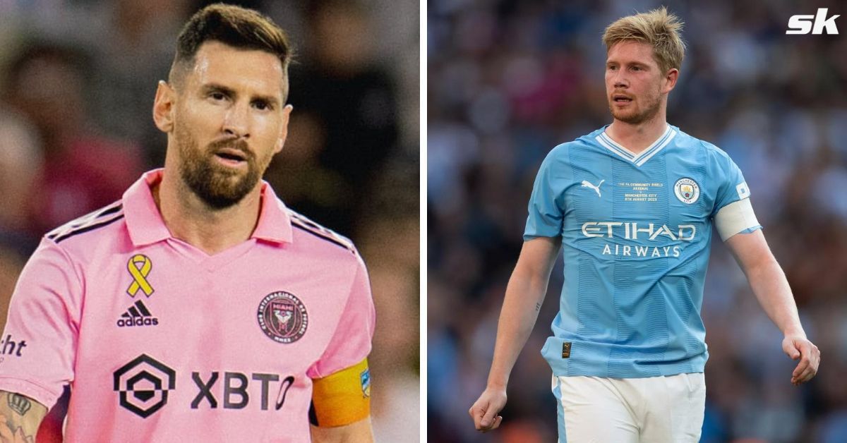 Lionel Messi (left) and Kevin De Bruyne