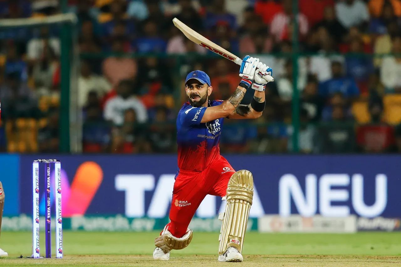 Virat Kohli in action against Punjab Kings