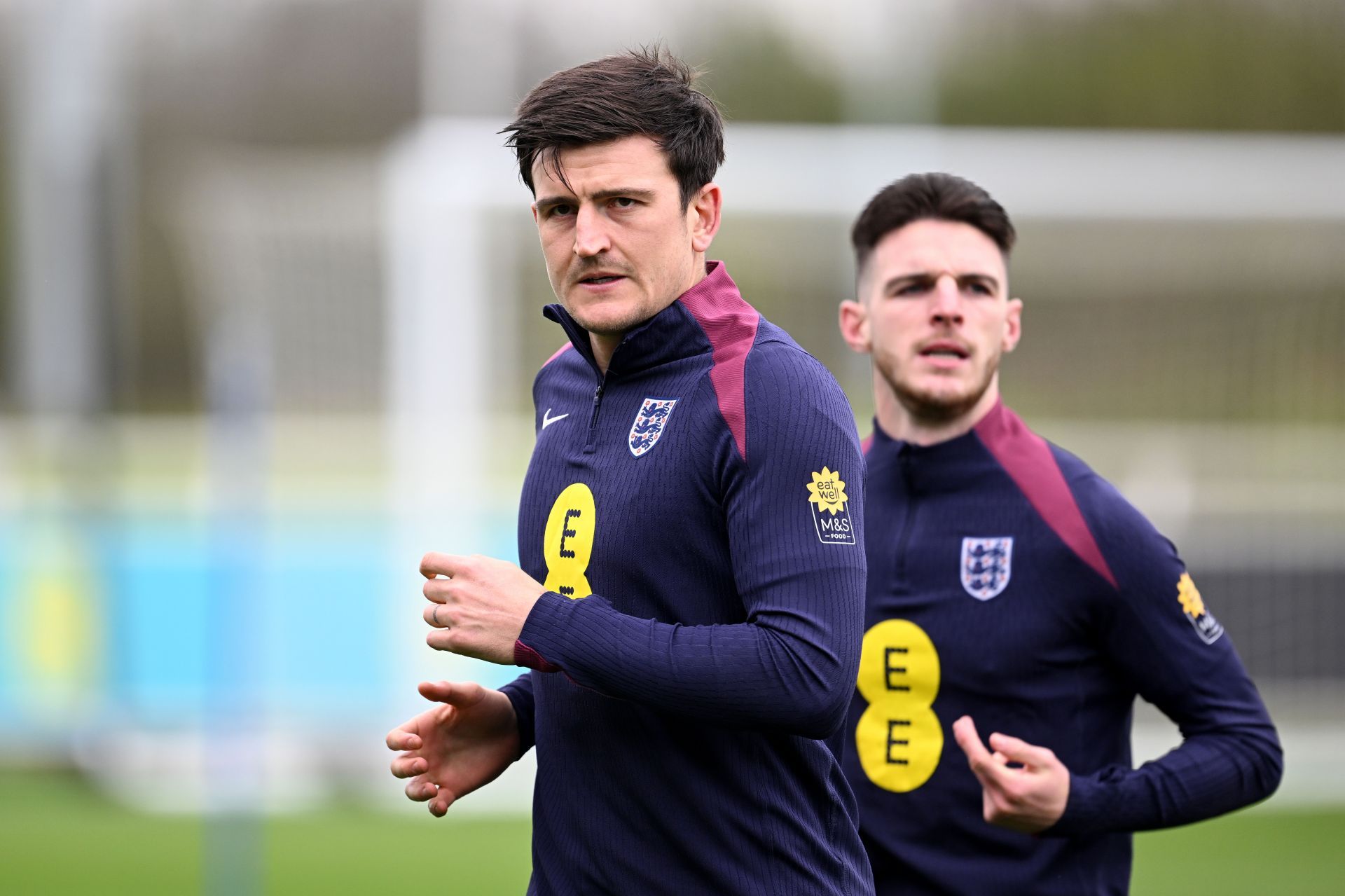 Harry Maguire (left)'s future remains up in the air.