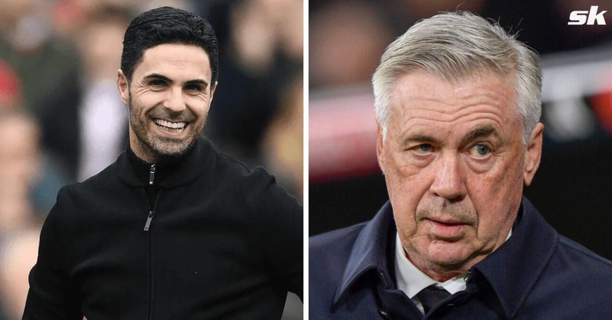 Mikel Arteta and Carlo Ancelotti       