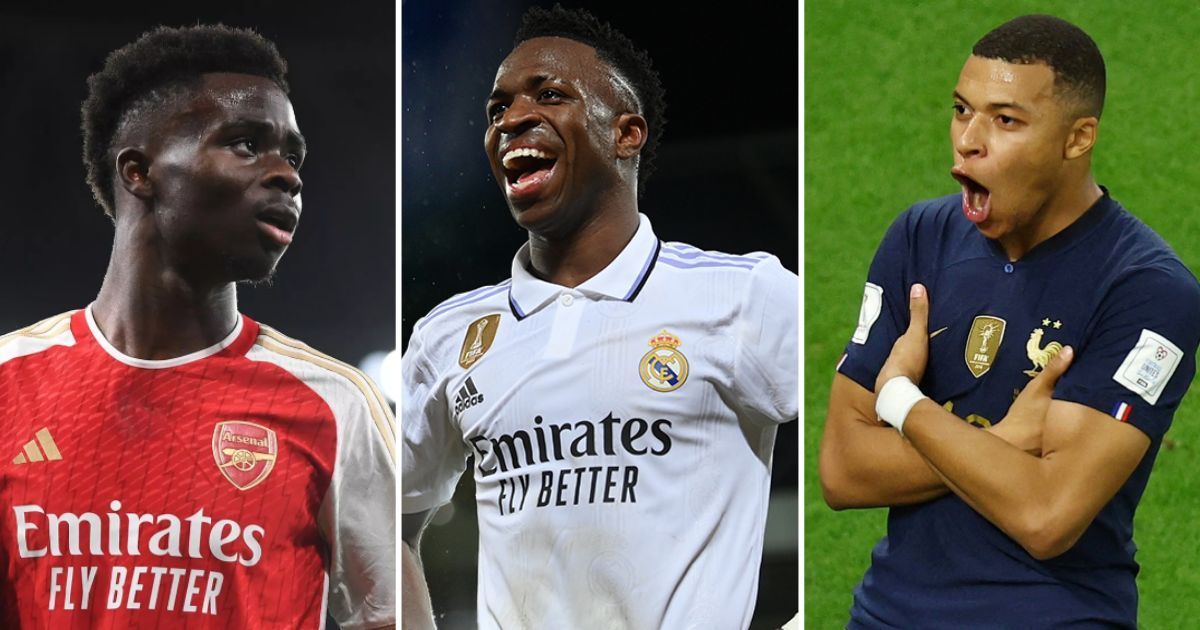 Bukayo Saka, Vinicius Junior and Kylian Mbappe are three of Europe