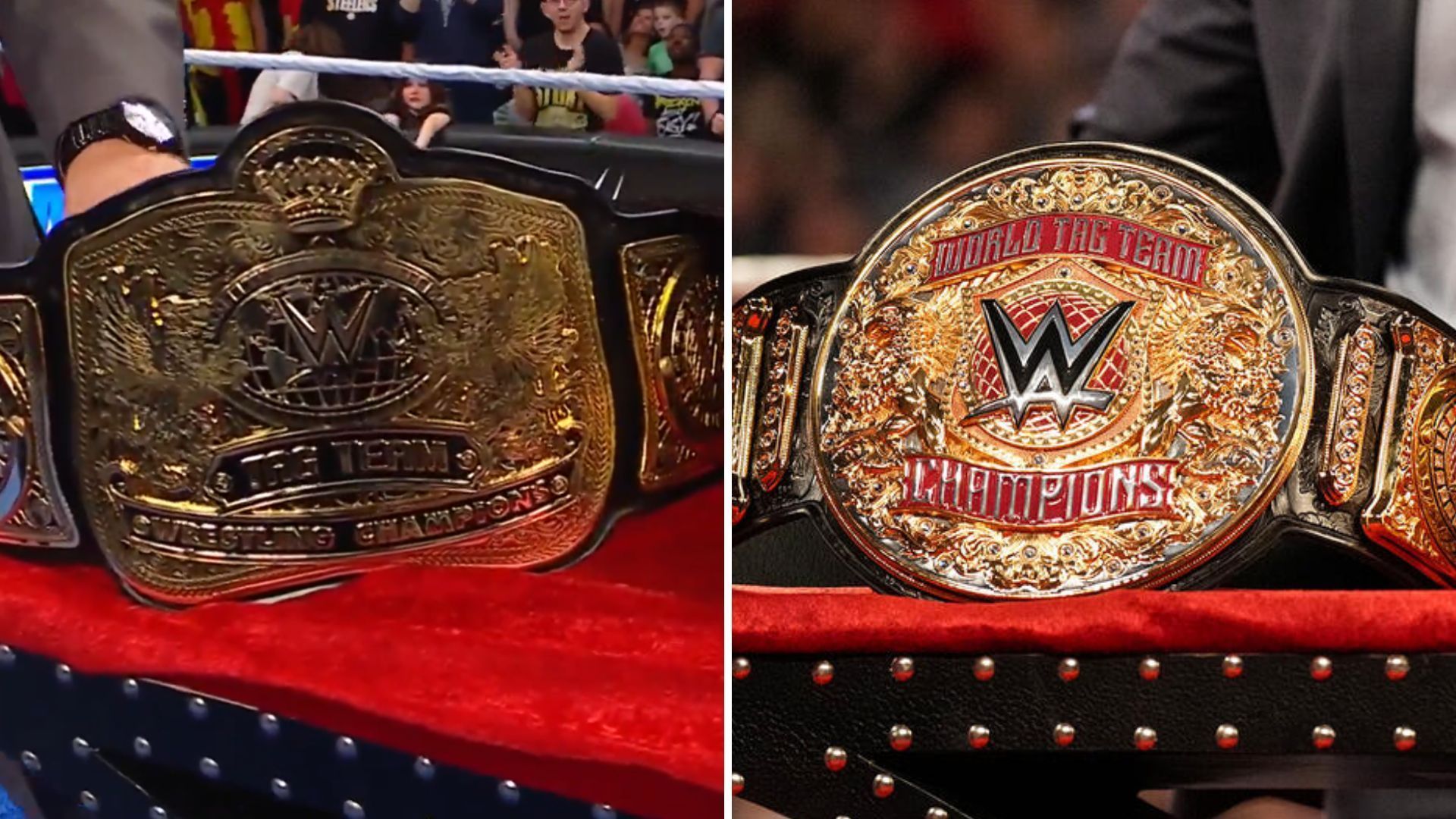 The new SmackDown and RAW tag team titles