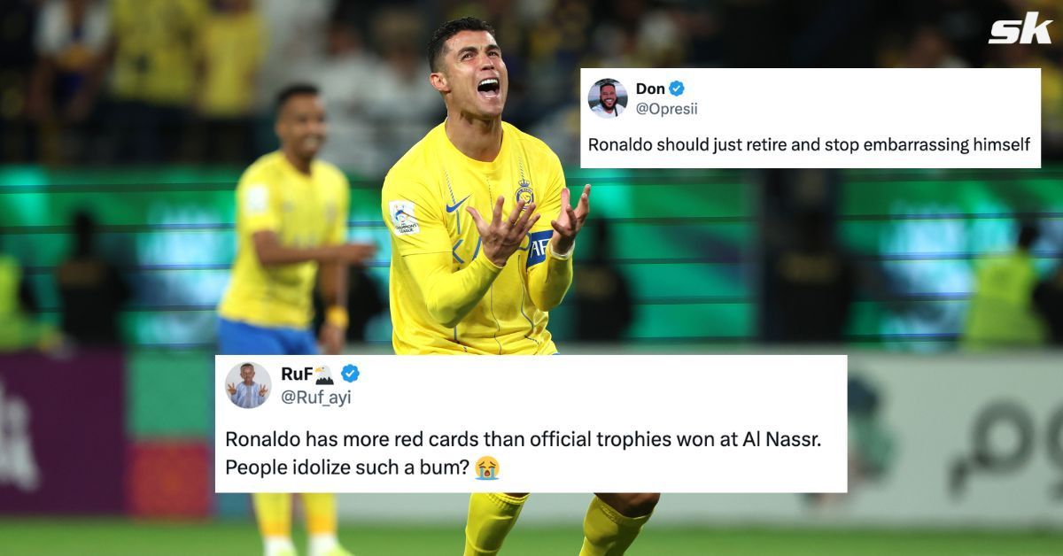 Cristiano Ronaldo saw red as Al-Nassr lost to rivals Al-Hilal in the cup