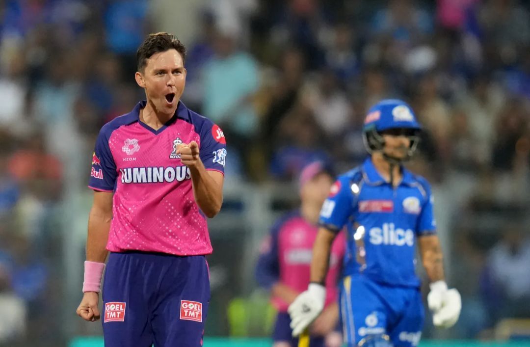 Trent Boult pumped up after his wicket vs MI