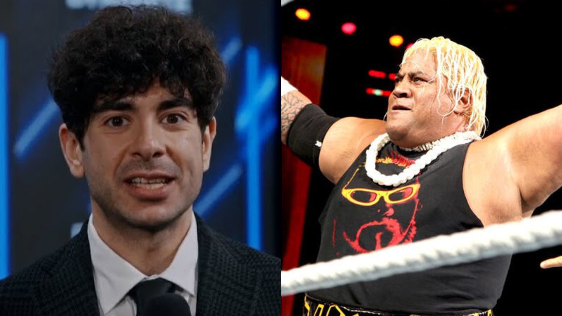 Tony Khan (left); Rikishi (right)