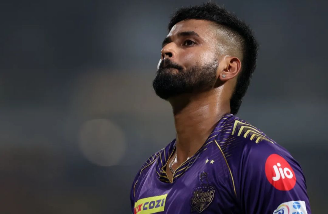 Shreyas Iyer for the Kolkata Knight Riders