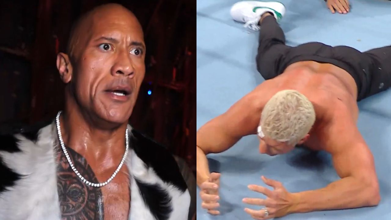 The Rock Sends A Non-PG Two-word Message To Cody Rhodes And Seth ...