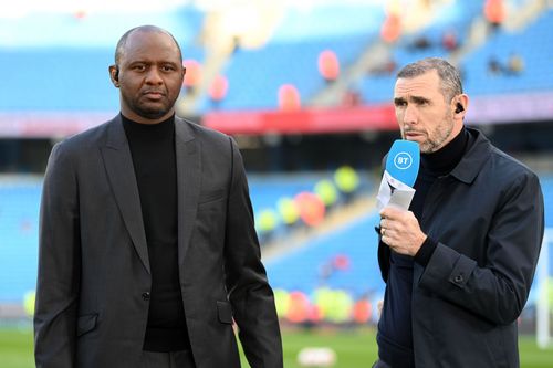 Martin Keown (right) is a huge admirer of Bukayo Saka.