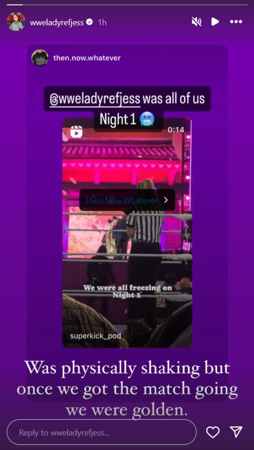 Screengrab of Jessika Carr's post to Instagram Stories