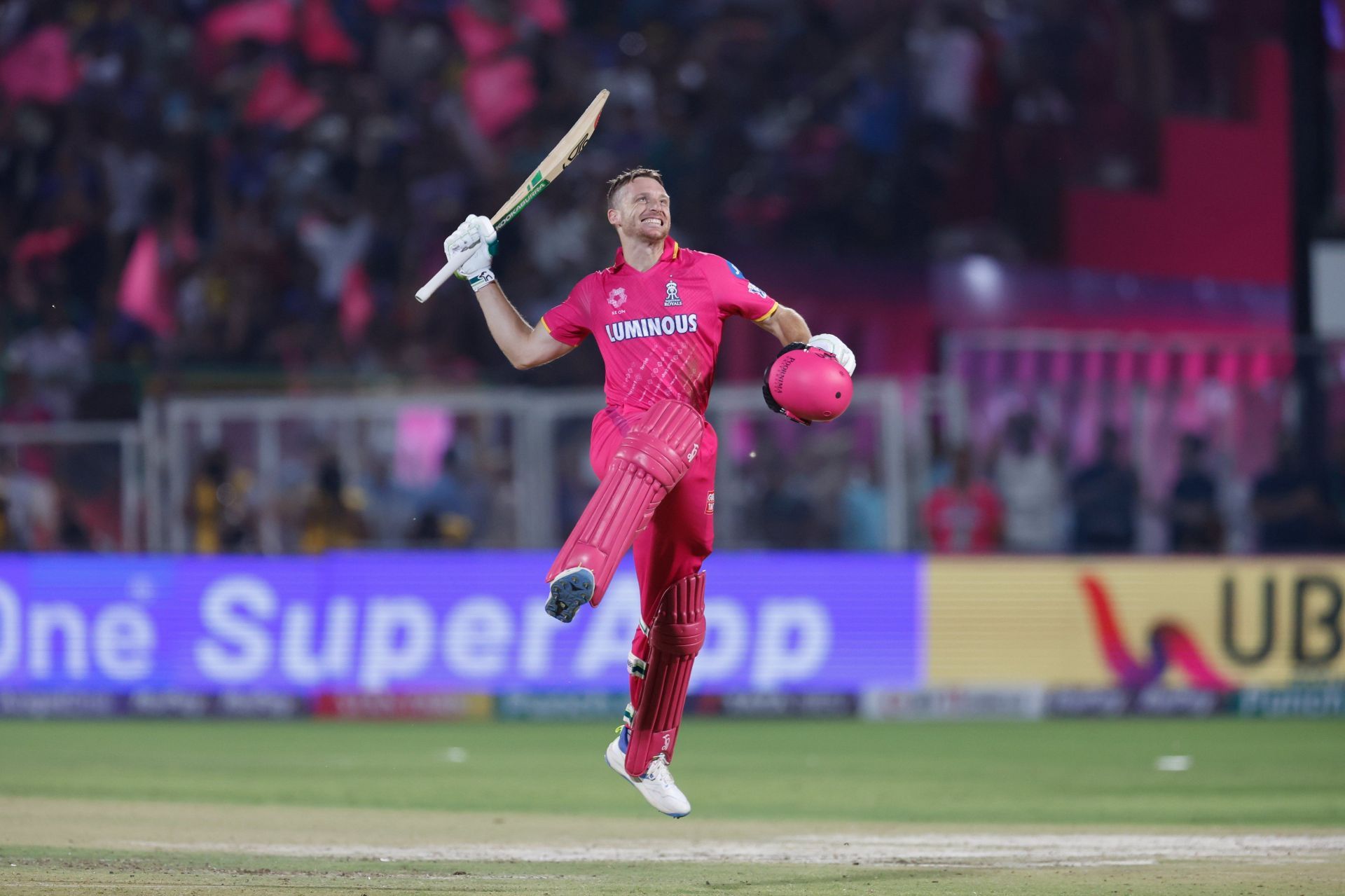 Jos Buttler hit a century off 58 balls on Saturday (Image: BCCI/IPL)