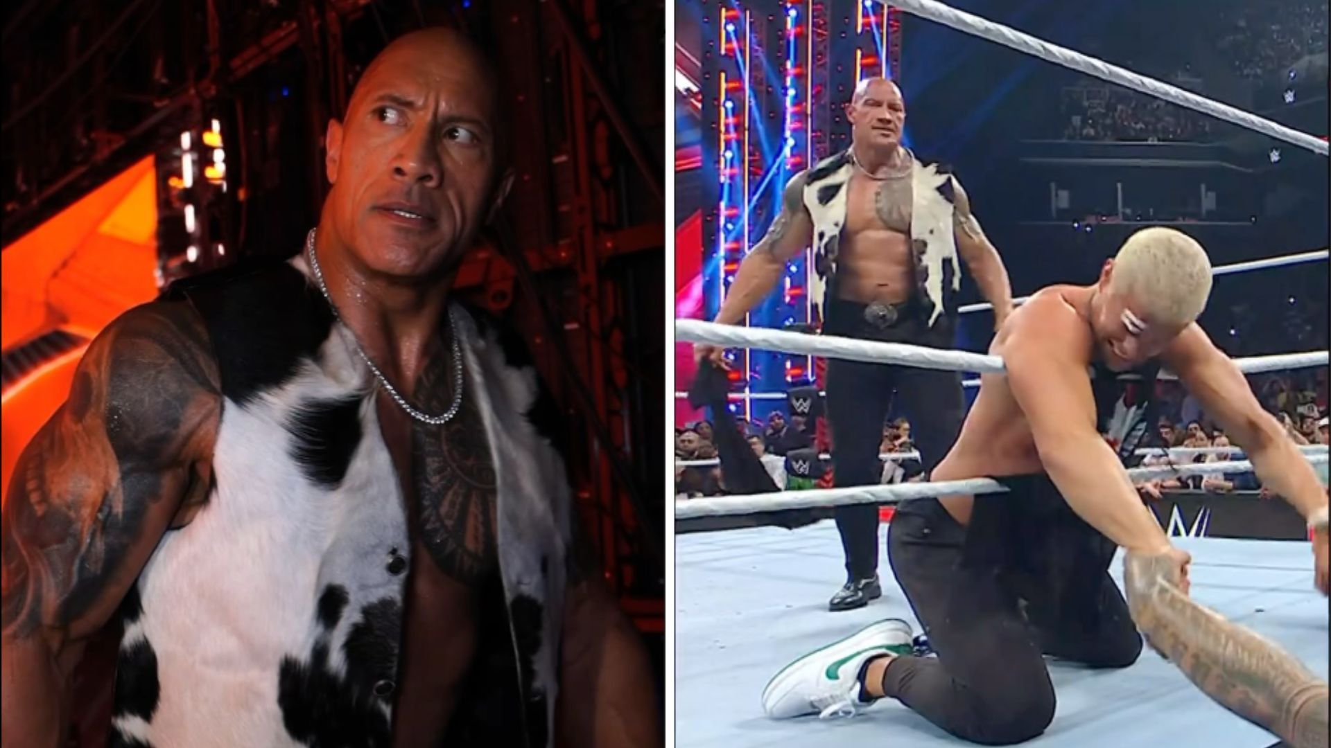 The Rock once again attacked Cody Rhodes on RAW [Image credits: WWE