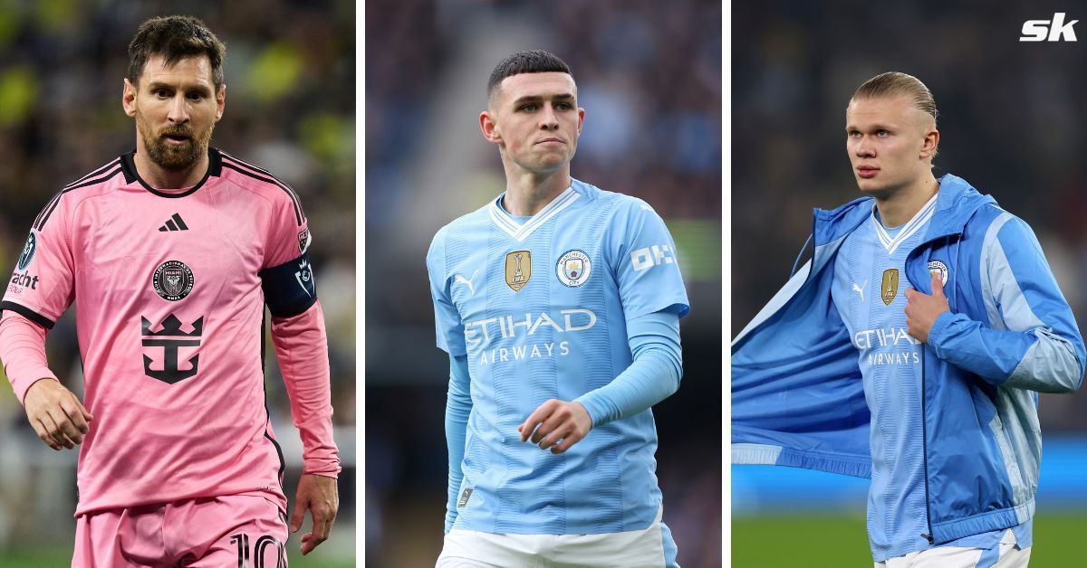 Phil Foden scored two goals against Brighton &amp; Hove Albion on April 25