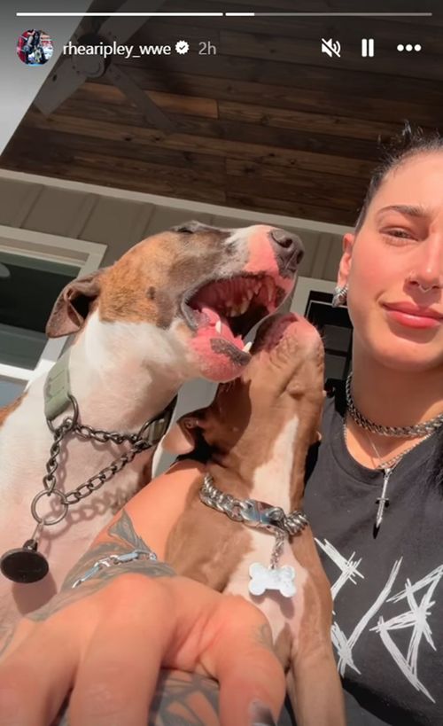 Rhea Ripley is in good spirits despite her injury.