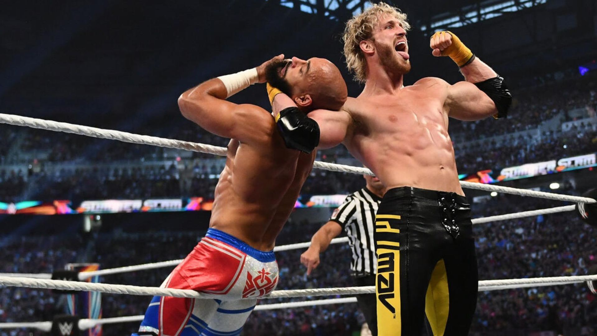 Logan and Ricochet at SummerSlam 2023 [Image Source: WWE.com]