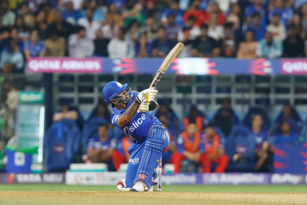 Suryakumar Yadav played an explosive knock in MI&#039;s last game against RCB. [P/C: iplt20.com]