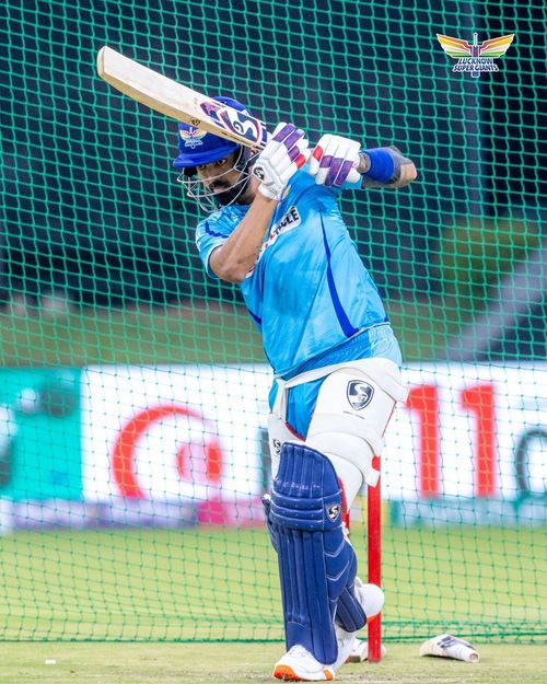 KL Rahul in training with LSG. [LSG]