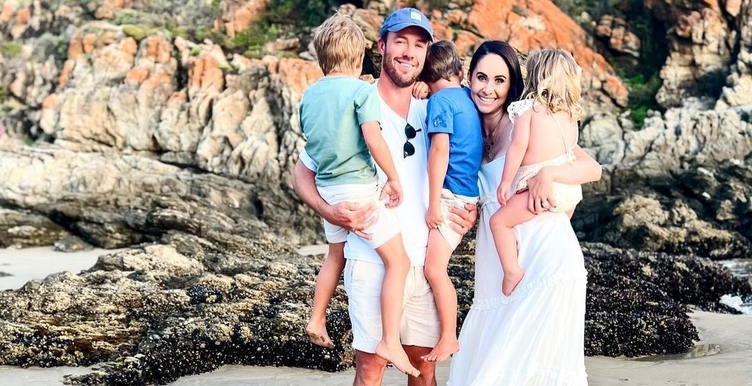 AB de Villiers with his family