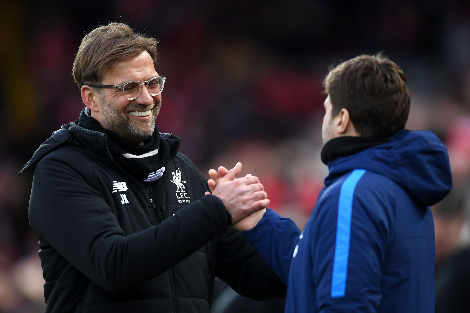 Jurgen Klopp (left) and Mauricio Pochettino