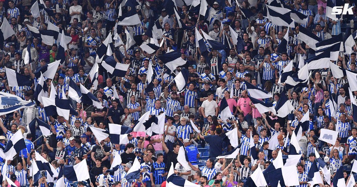 Monterrey fans recreate the iconic Cristiano Ronaldo Siu celebration after knocking out Inter Miami from CONCACAF Cup.