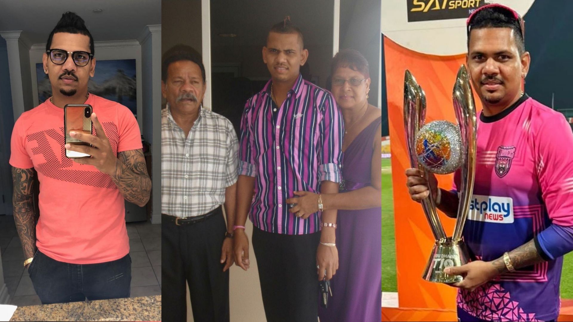 Sunil Narine loves florescent pink color (Image: Instagram/sunilnarine24)