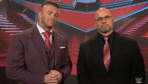 Nick Aldis and Adam Pearce have important roles during the WWE Draft.