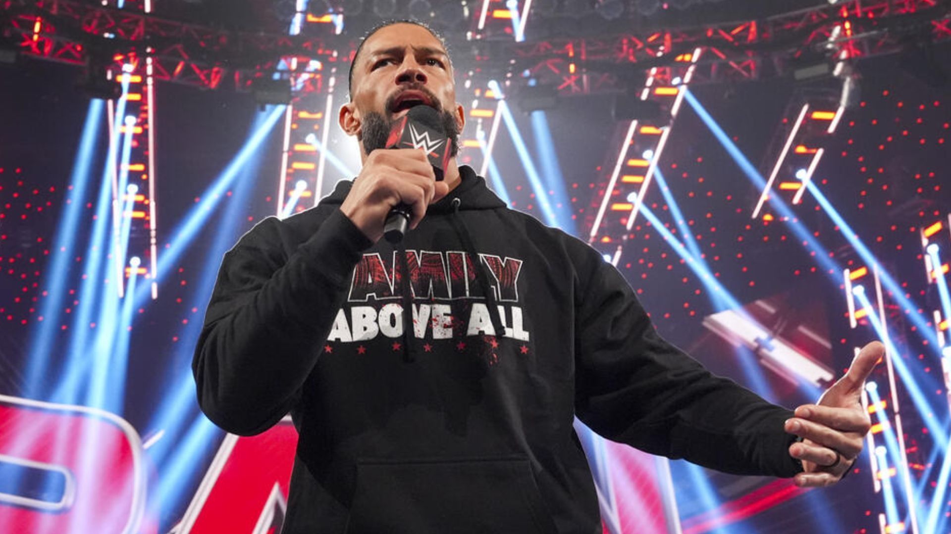 Roman Reigns was at RAW this past Monday night (Credit: WWE)