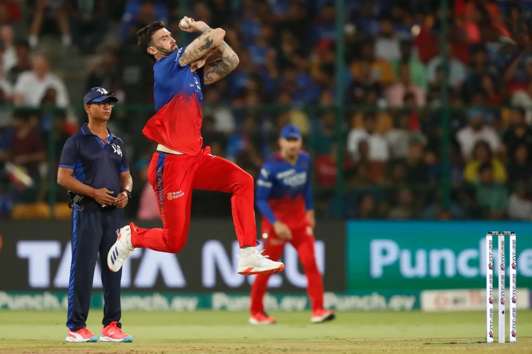 Royal Challengers Bengaluru pacer Reece Topley (Pic: BCCI/ iplt20.com)