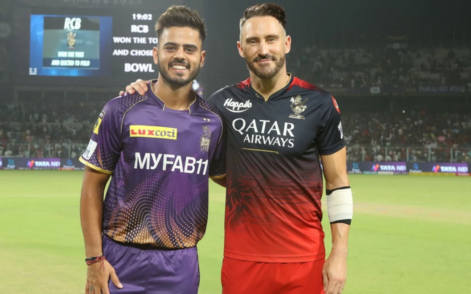 Nitish Rana captained KKR against Faf du Plessis