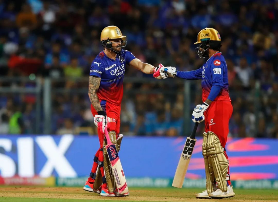 Faf du Plessis and Rajat Patidar for RCB