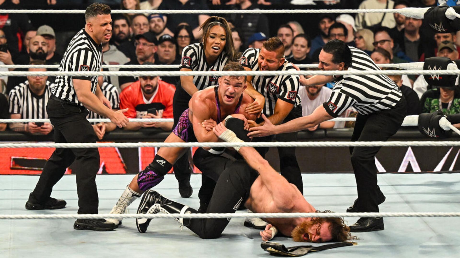 Chad Gable was relentless during his attack on Sami Zayn