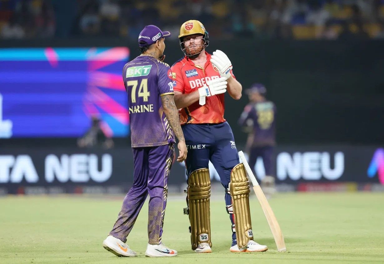 जॉनी बेयरेस्टो और सुनील नरेन (Photo Credit - BCCI)