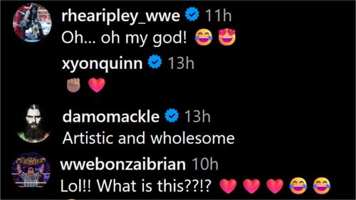 Rhea Ripley and others react to the injured superstar's post