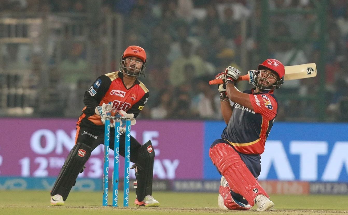 Rishabh Pant slammed 128* against SRH in 2018 (Image: BCCI/IPL)