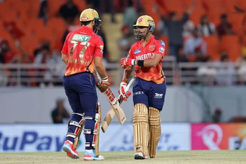 Shashank Singh (right) with Ashutosh Sharma (Pic: BCCI/ iplt20.com)