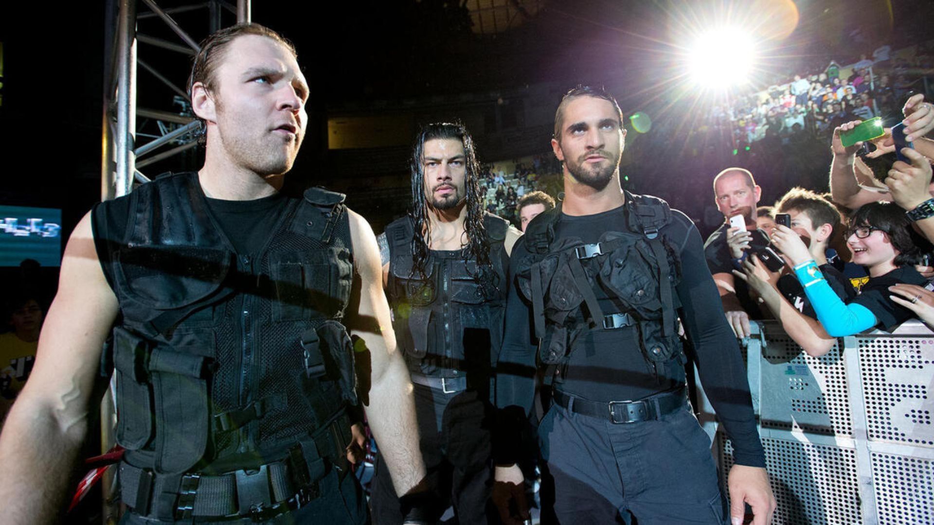 Dean Ambrose (AKA Jon Moxley) as part of The Shield