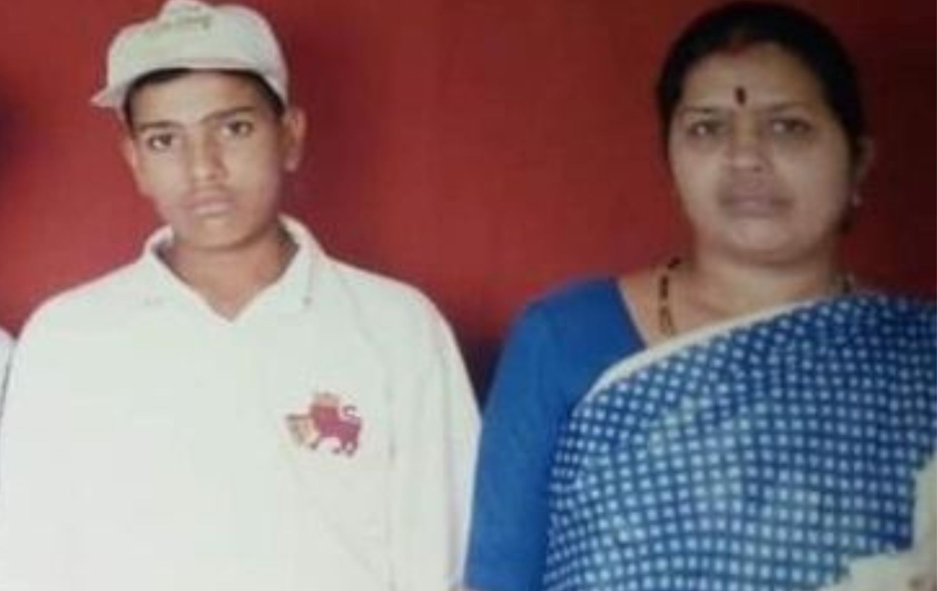Rohit Sharma (L) with his mother Purnima (R).