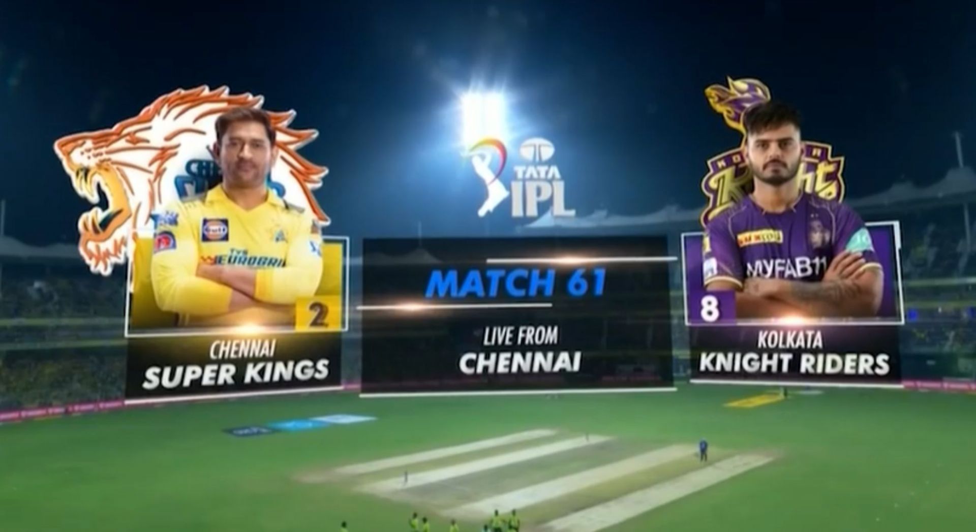 Chennai Super Kings vs Kolkata Knight Riders Scorecard, Highlights and