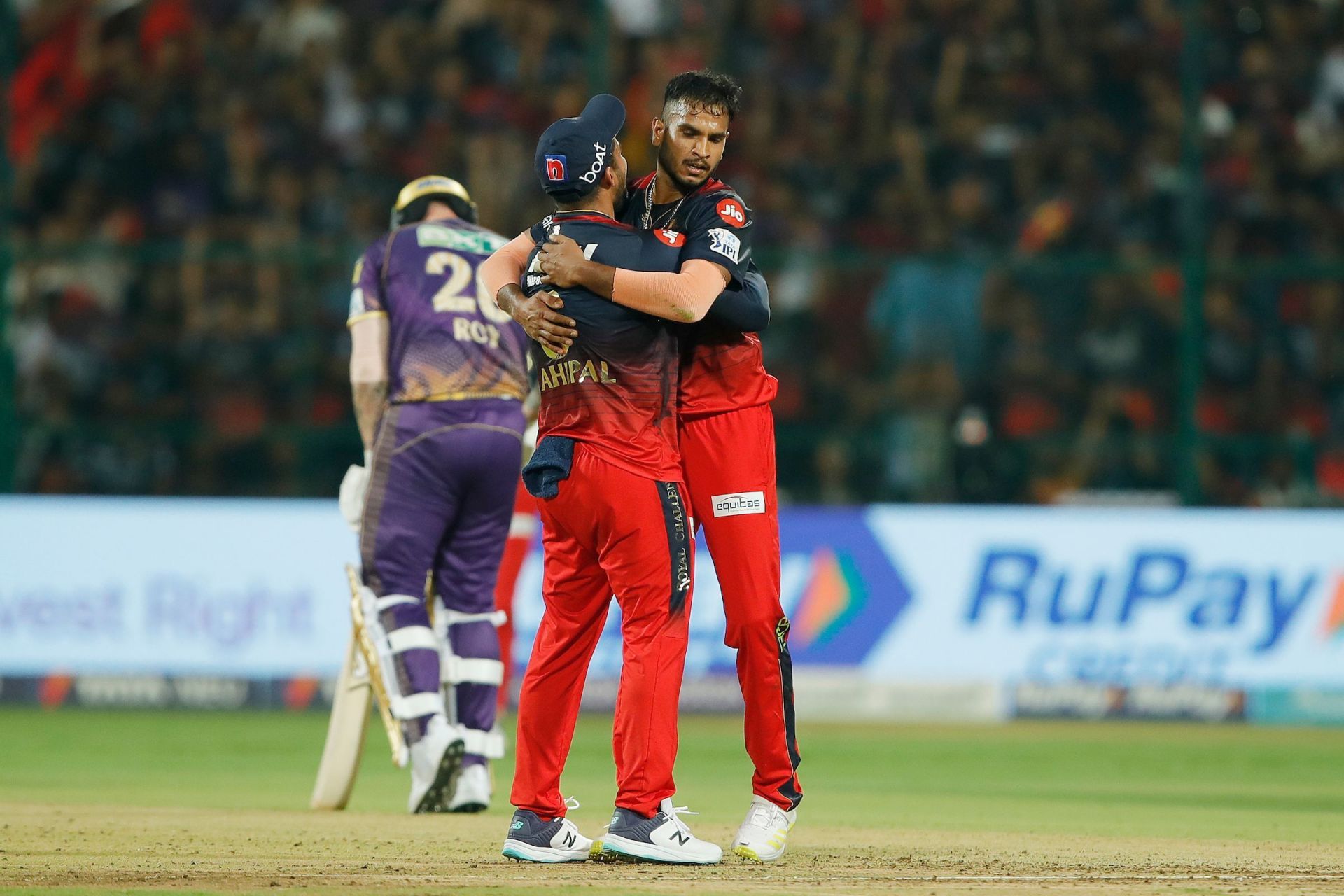 Vijaykumar Vyshak celebrates a wicket. (Credits: Twitter)