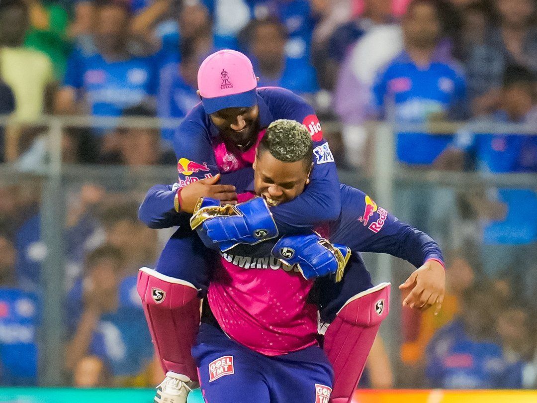 Sanju Samson and Shimron Hetmyer. (Credits: Twitter)