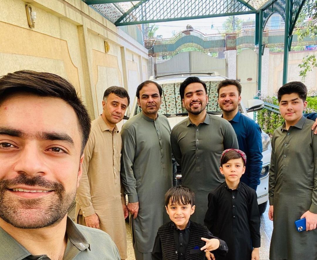 Rashid Khan with family