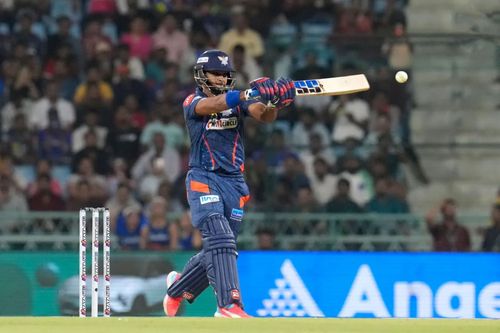 Lucknow Super Giants batter Nicholas Pooran (Pic: BCCI/ iplt20.com)