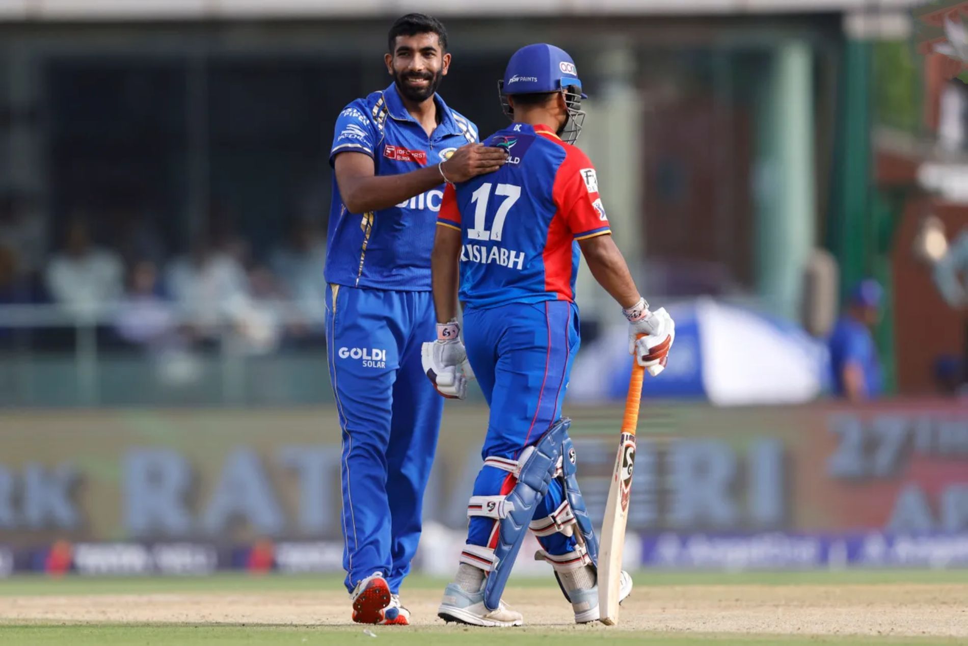 Mumbai Indians’ lead Jasprit Bumrah in the match against Delhi Capitals (Pic: BCCI/ iplt20.com)