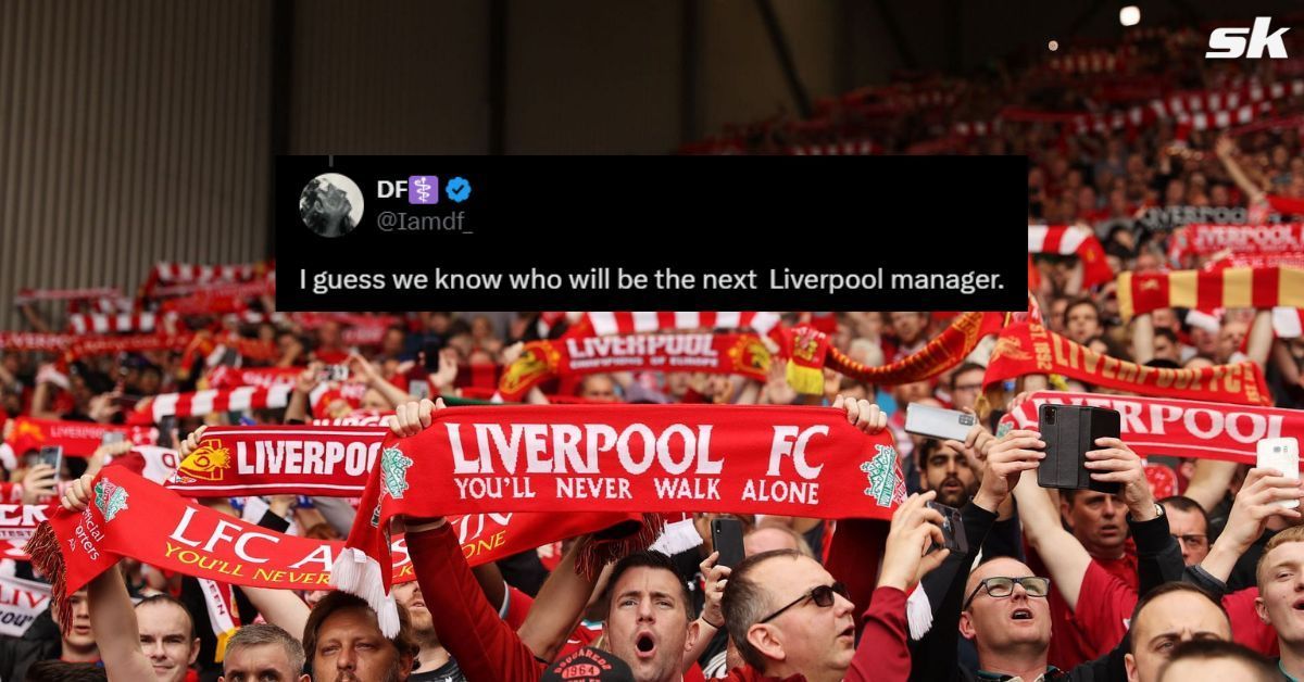 Fans were surprised to see a familiar face watch Liverpool take on Fulham.