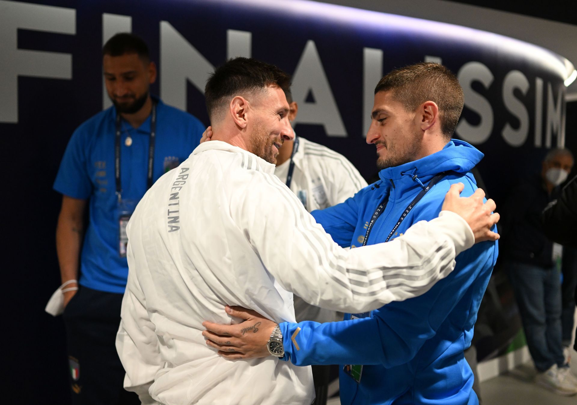 Marco Verratti (right) is a huge admirer of Lionel Messi.